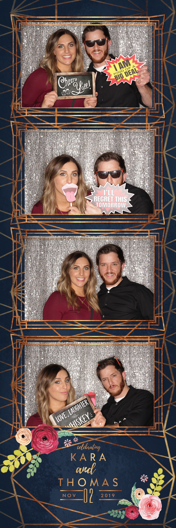 Kara and Thomas Wedding | View more photos from the event at gallery.photoboothbillings.com/u/PhotoBoothBillings/Kara-and-Thomas-Wedding